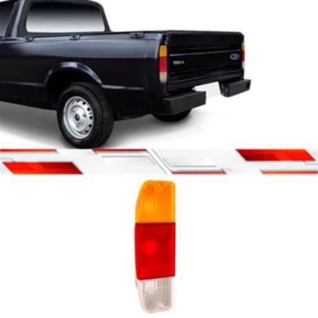 Lanterna traseira f1000 pampa 1989 até 1993 le tricolor acrílico - Artmold Menor preço em Lanterna traseira f1000 pampa 1989 até 1993 le tricolor acrílico - Artmold