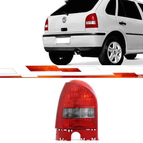 Lanterna traseira gol g3 1999 até 2005 le aba vermelho ré fume - Rn lanternas Menor preço em Lanterna traseira gol g3 1999 até 2005 le aba vermelho ré fume - Rn lanternas