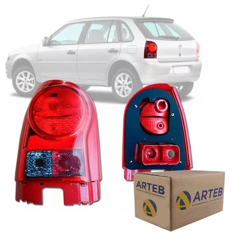 Lanterna Traseira Gol G4 2006 a 2011 2012 2013 2014 Vermelha Fumê com Luz Original (Arteb) Esquerdo Menor preço em Lanterna Traseira Gol G4 2006 a 2011 2012 2013 2014 Vermelha Fumê com Luz Original (Arteb) Esquerdo