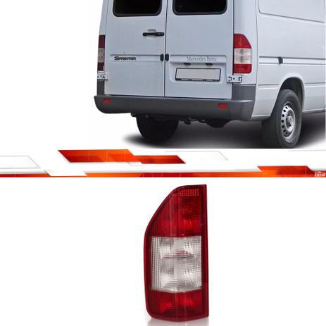 LANTERNA TRASEIRA SPRINTER 1995 em Diante LE RÉ CRISTAL ACRÍLICA BICOLOR - Rn lanternas Menor preço em LANTERNA TRASEIRA SPRINTER 1995 em Diante LE RÉ CRISTAL ACRÍLICA BICOLOR - Rn lanternas
