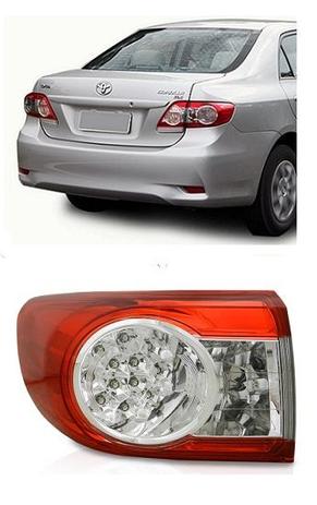 Lanterna Traseira Toyota Corolla 2012 2013 2014 Modelo Lateral com Led Menor preço em Lanterna Traseira Toyota Corolla 2012 2013 2014 Modelo Lateral com Led