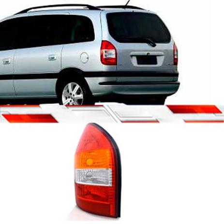 LANTERNA TRASEIRA TRICOLOR LE ZAFIRA 2001 Até 2011 COM PISCA AMARELO - Zeene Menor preço em LANTERNA TRASEIRA TRICOLOR LE ZAFIRA 2001 Até 2011 COM PISCA AMARELO - Zeene