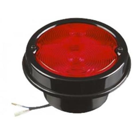 Lanterna traseira vermelho aro preto tipo randon - PRADOLUX Menor preço em Lanterna traseira vermelho aro preto tipo randon - PRADOLUX
