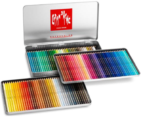 Lápis Aquarela Supracolor Soft Estojo com 120 Cores Caran DAche - Caran dache Menor preço em Lápis Aquarela Supracolor Soft Estojo com 120 Cores Caran DAche - Caran dache