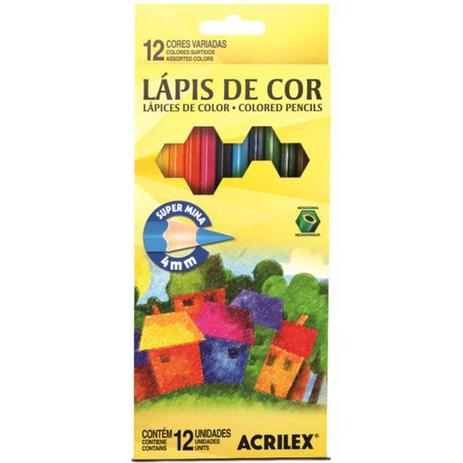 Lápis de Cor Acrilex Hexagonal 012 Cores 09692 é ruim? Lápis de Cor Acrilex Hexagonal 012 Cores 09692 é boa?