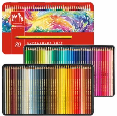 Lapis de cor aquarela Caran Dache Supracolor 80 cores Menor preço em Lapis de cor aquarela Caran Dache Supracolor 80 cores