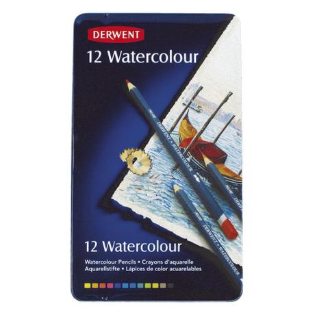 Lápis de Cor Aquarelável Derwent Watecolour Estojo Metal 012 Cores 32881 Menor preço em Lápis de Cor Aquarelável Derwent Watecolour Estojo Metal 012 Cores 32881