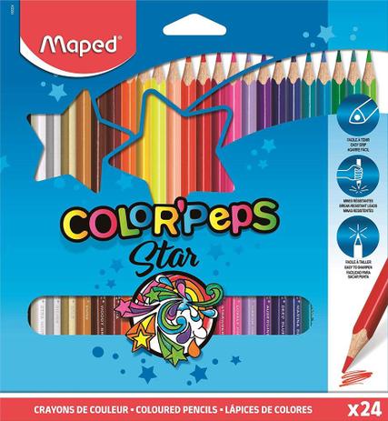 Lápis de Cor Color 24 Peps-Maped Menor preço em Lápis de Cor Color 24 Peps-Maped