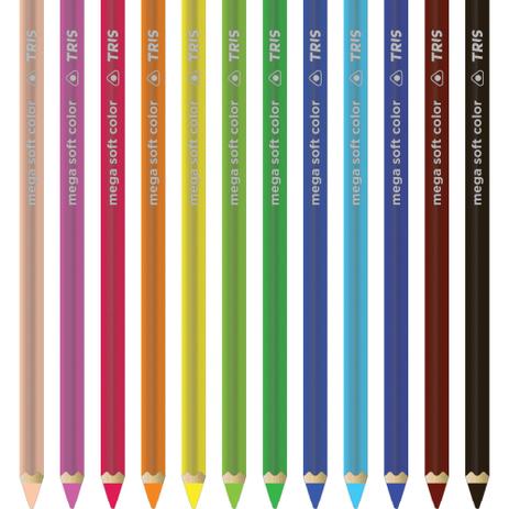 Lapis De Cor Jumbao Mega Soft Color 12Cores Triang Pct.C/06 Summit Menor preço em Lapis De Cor Jumbao Mega Soft Color 12Cores Triang Pct.C/06 Summit