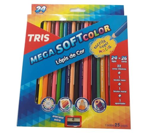 Lápis de Cor Mega Soft Color - TRIS Menor preço em Lápis de Cor Mega Soft Color - TRIS