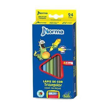 Lápis de Cor Norma 24 Cores Menor preço em Lápis de Cor Norma 24 Cores