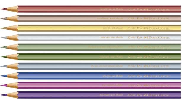Lápis de Cor Sextavado Metálico Estojo com 10 Cores Ref.120410G Faber-Castell - Faber Castell Menor preço em Lápis de Cor Sextavado Metálico Estojo com 10 Cores Ref.120410G Faber-Castell - Faber Castell