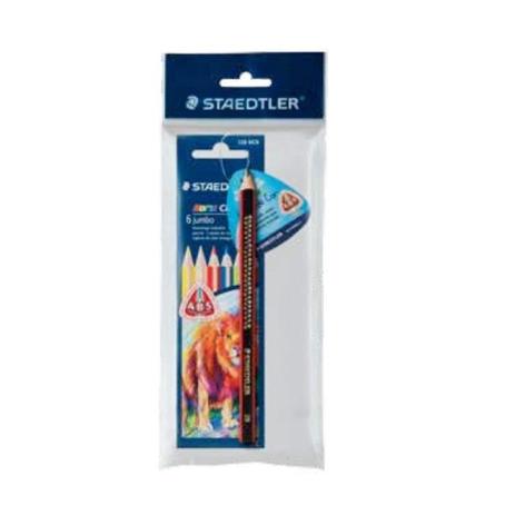 Lápis de Cor Staedtler Noris Club Jumbo + 1 Lapis Grafite 006 Cores 128 NC6P Menor preço em Lápis de Cor Staedtler Noris Club Jumbo + 1 Lapis Grafite 006 Cores 128 NC6P