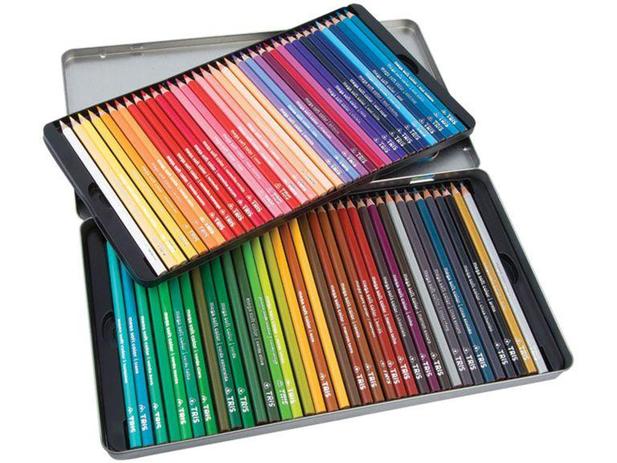 Lápis de Cor Tris Mega Soft - 72 Cores com Estojo Menor preço em Lápis de Cor Tris Mega Soft - 72 Cores com Estojo