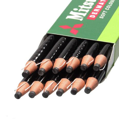 Lápis Dermatográfico Mitsubishi 7600 Preto 12 Unidades - Uniball Menor preço em Lápis Dermatográfico Mitsubishi 7600 Preto 12 Unidades - Uniball