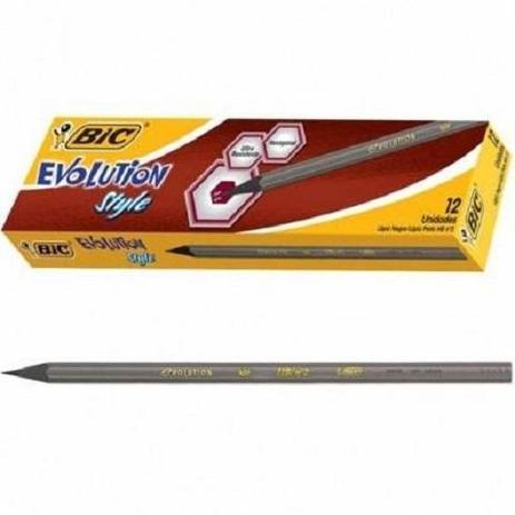 Lápis Grafite Evolution Style Caixa Com 12 Unidades Bic Menor preço em Lápis Grafite Evolution Style Caixa Com 12 Unidades Bic
