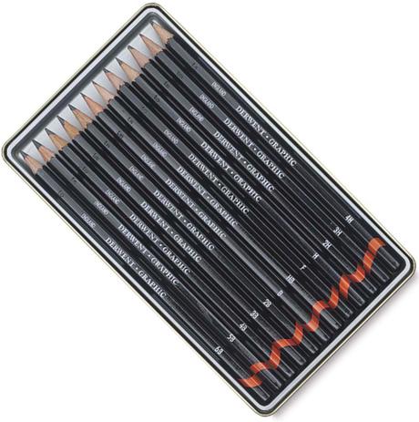 Lápis Grafite Graduado Graphic Pencils Estojo com 12 Unidades 6B à 4H Ref.34214 Derwent Menor preço em Lápis Grafite Graduado Graphic Pencils Estojo com 12 Unidades 6B à 4H Ref.34214 Derwent