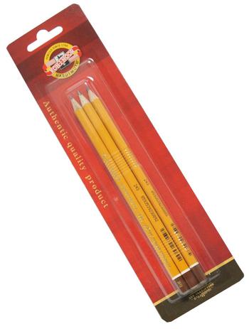 Lápis Grafite Graduado Triangular Kit com 3 Unidades 2B, 4B, 6B Ref.158003bl Koh-I-Noor Menor preço em Lápis Grafite Graduado Triangular Kit com 3 Unidades 2B, 4B, 6B Ref.158003bl Koh-I-Noor