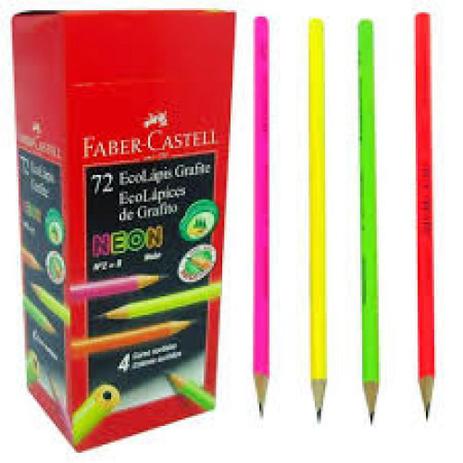 LAPIS PRETO Nº2 1205 MAX NEON - 1205N/ED72 - FABER CASTELL Menor preço em LAPIS PRETO Nº2 1205 MAX NEON - 1205N/ED72 - FABER CASTELL