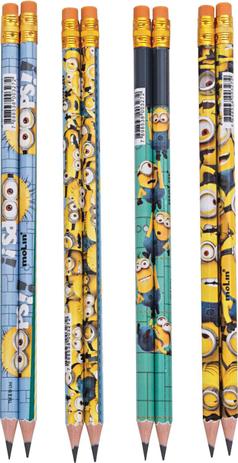 Lapis Preto Sextavado Decorado Minions HB NAO2 C/BORRACHA Molin Menor preço em Lapis Preto Sextavado Decorado Minions HB NAO2 C/BORRACHA Molin