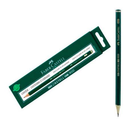 Lapis Preto Tecnico 9000 HB Preto/Macio C/12 Faber-Castell Menor preço em Lapis Preto Tecnico 9000 HB Preto/Macio C/12 Faber-Castell
