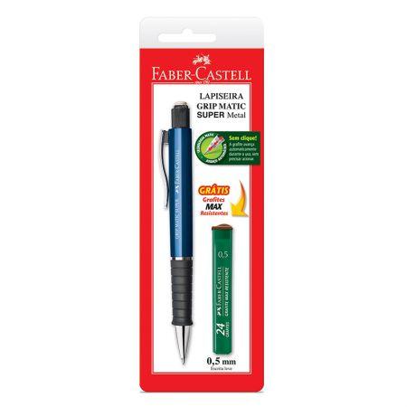 Lapiseira 0.5 MM Grip Matic Super Metal blist - SM05GMS - com 1 unidade - Faber-Castell Menor preço em Lapiseira 0.5 MM Grip Matic Super Metal blist - SM05GMS - com 1 unidade - Faber-Castell
