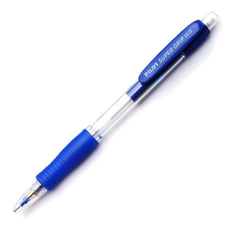 Lapiseira 0.5 Super Grip Azul Pilot Menor preço em Lapiseira 0.5 Super Grip Azul Pilot