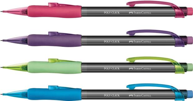 Lapiseira 0.5MM POLY CLICK AZUL FABER-CASTELL Menor preço em Lapiseira 0.5MM POLY CLICK AZUL FABER-CASTELL