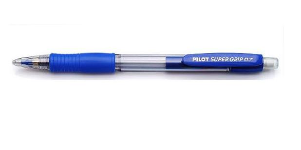Lapiseira 0.7 Super Grip Azul Pilot Menor preço em Lapiseira 0.7 Super Grip Azul Pilot