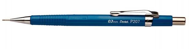 Lapiseira Pentel P207 0.7 Azul Menor preço em Lapiseira Pentel P207 0.7 Azul