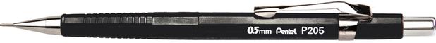 Lapiseira Pentel Sharp - P200 0.5 mm Preto SM/P205-A Menor preço em Lapiseira Pentel Sharp - P200 0.5 mm Preto SM/P205-A