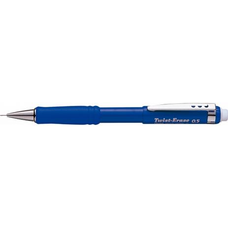 Lapiseira Pentel Twist Erase Azul Qe515-c - 0,5mm Menor preço em Lapiseira Pentel Twist Erase Azul Qe515-c - 0,5mm