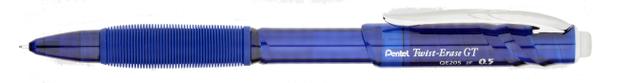 Lapiseira Pentel Twist Erase Gt 0.5 mm Azul QE205C Menor preço em Lapiseira Pentel Twist Erase Gt 0.5 mm Azul QE205C