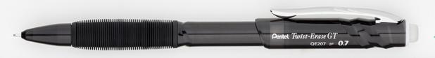 Lapiseira Pentel Twist Erase Gt 0.7 mm Preto QE207A Menor preço em Lapiseira Pentel Twist Erase Gt 0.7 mm Preto QE207A