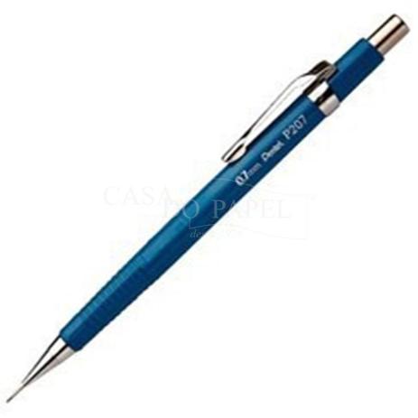 Lapiseira Técnica 0.7mm Pentel P207 Azul Menor preço em Lapiseira Técnica 0.7mm Pentel P207 Azul