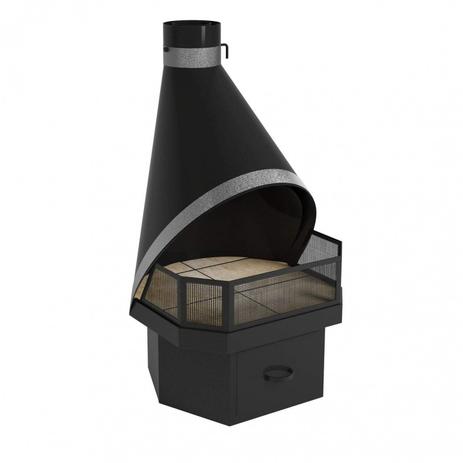 Menor preço em Lareira de Canto ou Meio de Parede Suíça Metávila Metávila Prata