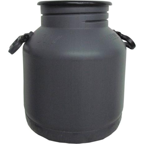 Latão Para Leite Plástico 30l Cinza Injesul Menor preço em Latão Para Leite Plástico 30l Cinza Injesul