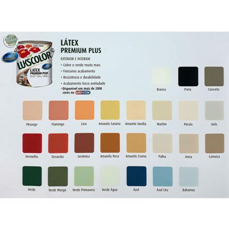 Látex Premium Lukscolor Cores 18L (tinta parede) Menor preço em Látex Premium Lukscolor Cores 18L (tinta parede)