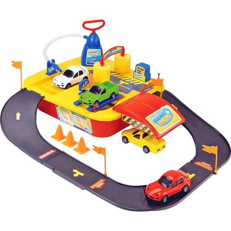 Lava Rápido Acqua Rápido com 4 carrinhos Homeplay Menor preço em Lava Rápido Acqua Rápido com 4 carrinhos Homeplay