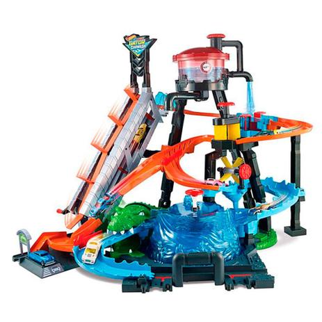 Lava Rápido Hot Wheels Ataque do Jacaré FTB67 Mattel Menor preço em Lava Rápido Hot Wheels Ataque do Jacaré FTB67 Mattel