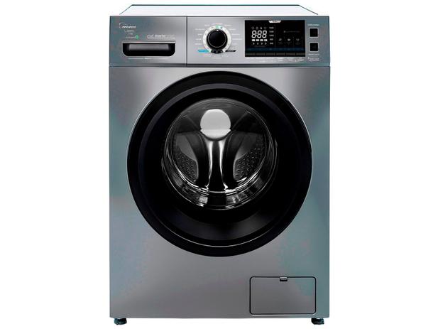 Lavadora de Roupas Midea Storm Wash LFA11X1 - Inverter 11kg Cesto Inox 16 Programas de Lavagem