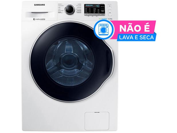 Lavadora de Roupas Samsung 11 kg WWD6000 WW11K6800AW Front Load Branca