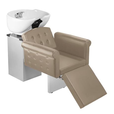 Lavatório Cuba de Porcelana Elegance com Descanso Estrutura CINZA - Tera Móveis Menor preço em Lavatório Cuba de Porcelana Elegance com Descanso Estrutura CINZA - Tera Móveis