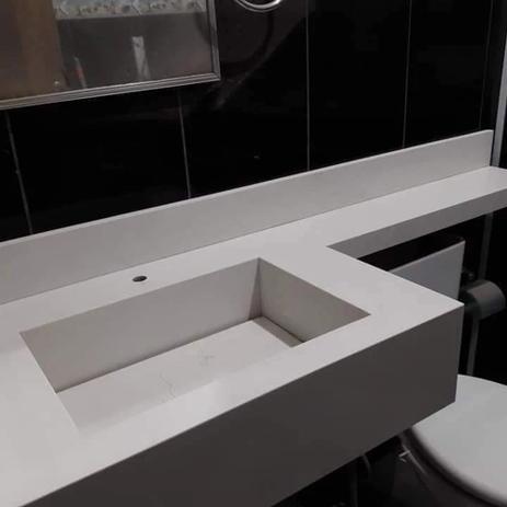 Menor preço em Lavatório cuba esculpida - Branco prime