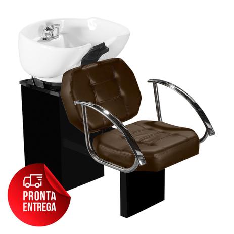 Lavatório Linea Cuba de Porcelana - Braço Cromado - Estrutura Preta - Tera móveis Menor preço em Lavatório Linea Cuba de Porcelana - Braço Cromado - Estrutura Preta - Tera móveis