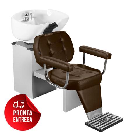 Lavatório Linea Cuba de Porcelana com Descanso de Pernas - Braço Cromado - Estrutura Cinza - Tera móveis Menor preço em Lavatório Linea Cuba de Porcelana com Descanso de Pernas - Braço Cromado - Estrutura Cinza - Tera móveis