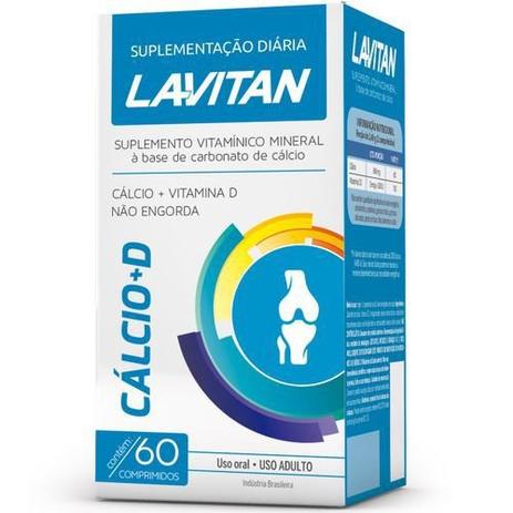 Lavitan Cálcio + D 60 Comprimidos - Cimed Menor preço em Lavitan Cálcio + D 60 Comprimidos - Cimed