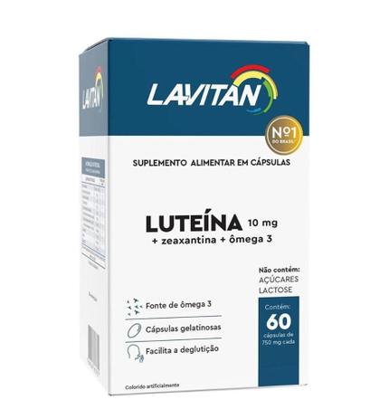 Lavitan Luteína 10mg + Zeaxantina + Ômega 3 60 Cápsulas - Cimed Menor preço em Lavitan Luteína 10mg + Zeaxantina + Ômega 3 60 Cápsulas - Cimed