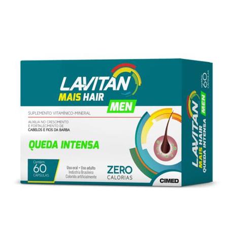 Lavitan Mais Hair Men 60 cápsulas - Cimed Menor preço em Lavitan Mais Hair Men 60 cápsulas - Cimed