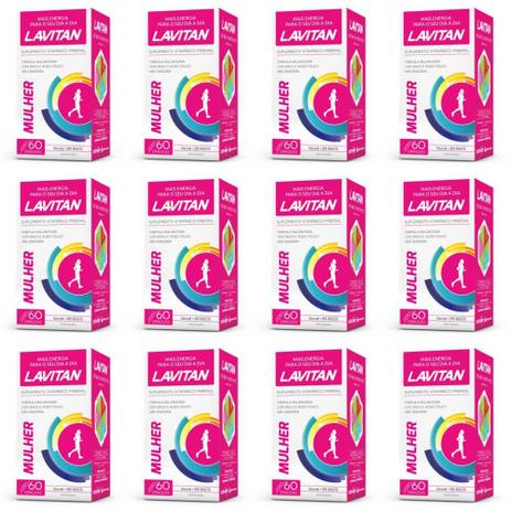 Menor preço em Lavitan Mulher Suplemento Vitamínico C/60 (Kit C/12)